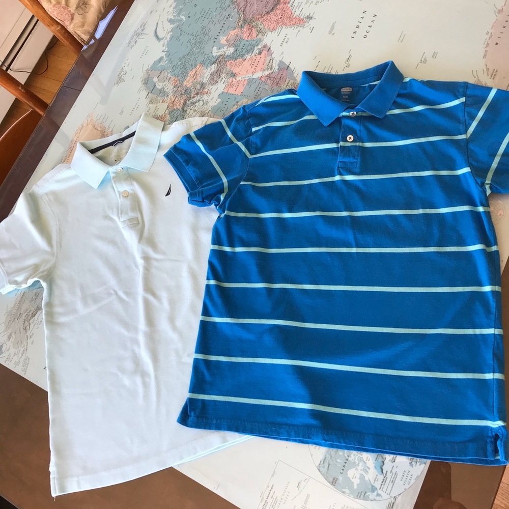 Lot of two boys polo shirts Sz 18-20 (men’s S)